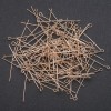 Pin with Loop for Jewelry Making, 40mm length, yellow metal color, 0.5 kg