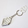 Women's "Shaker" Keychain, Gray Metal
