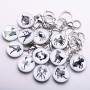 Zodiac Keychain, diameter 3.5 cm, length 9 cm, pack of 12
