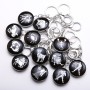 Zodiac Keychain, diameter 3.5 cm, length 9 cm, pack of 12