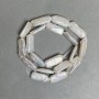 Baroque Pearl Beads on Strand with "Gasoline" Sheen, Warm Tone, Diameter 10x21mm, Length 41cm(+-)