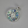 "Yarylo" Pendant, Abalone Shell (Artificial), 32x37x43mm
