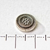 Round Flower Bead for Bracelets, Dark Metal, 20g Pack +/-10pcs