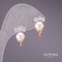 Xuping Earrings with "Majorca" Pearls 16x10mm 18K Gold Plated