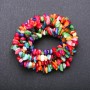 Natural Mother-of-Pearl Tinted Chip Beads on Thread, Diameter 8mm (+/-), Length 85cm