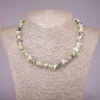 Natural Stone Serpentine Chip Necklace, diameter 5-8mm+/-, length 45cm+