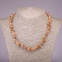 Natural Stone Landscape Jasper Chip Necklace, diameter 5-8mm, length 42-48cm