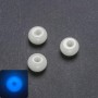 Pandora Bead Blue Glow Phosphorescent Natural Onyx Stone, 14x8mm Diameter, 5mm Hole
