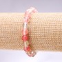 Chalcedony Bracelet, Smooth Round Beads, Diameter 8mm, Length 18cm