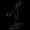Earring Stand, Clear Plastic, 140mm Height