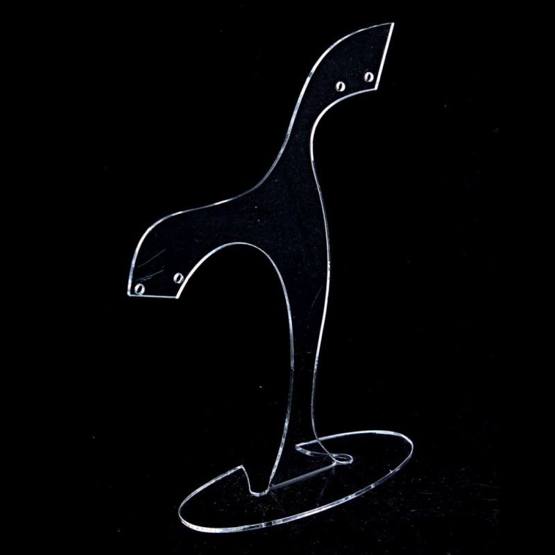 Earring Stand, Clear Plastic, 140mm Height
