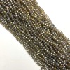 Czech Crystal Beads, transparent with "petrol" coating, "rondelle" shape, 6x4mm diameter, 40cm strand