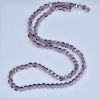 Swarovski-Style Crystal Beads, Light Lilac Faceted Ball, 5x4mm Diameter, Thread, 48cm Length