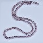 Swarovski-Style Crystal Beads, Light Lilac Faceted Ball, 5x4mm Diameter, Thread, 48cm Length