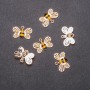 Findings Bee Charm, Diameter 17mm, Length 11mm, Yellow Metal, Pack of 6