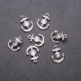Findings Pendant Anchor, Diameter 14mm, Length 18mm, White Metal, Pack of 7