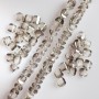 Crystal Beads "Swarovski Style" Silvery Gray with Coating, 2.5x4mm Diameter, 48cm Strand