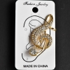 Ear Cuff, Length 47mm, Yellow Metal