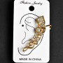 Ear Cuff, Length 40mm, Yellow Metal