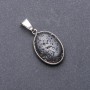 Lava Oval Pendant, 18x25x40mm