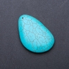 Turquoise Pendant (Pressed) 40x65mm (+/-)