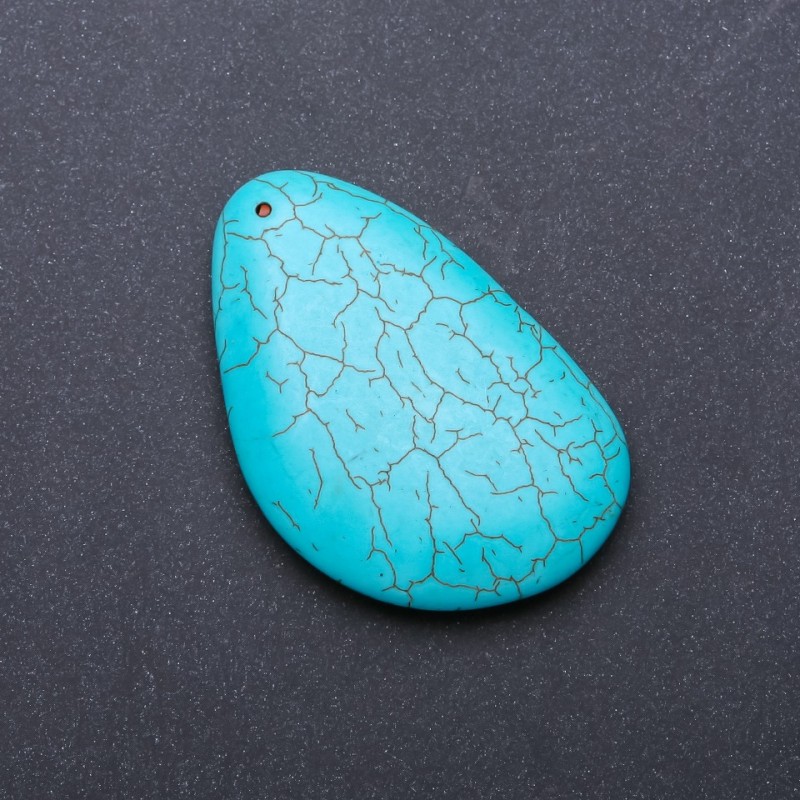 Turquoise Pendant (Pressed) 40x65mm (+/-)