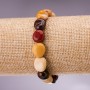 Mookaite Jasper Bracelet, Tumbled, 12x10mm Diameter +/-, 18cm Length on Elastic