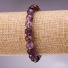 Ametrine Bracelet, Smooth Round Beads, 8mm Diameter +/-, 18cm Length on Elastic