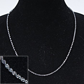 Metal Twisted-Rope Chain for Jewelry Making, length 50cm