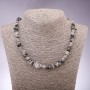 Rutilated Quartz Necklace, Chips, 7mm Diameter, 45cm Length