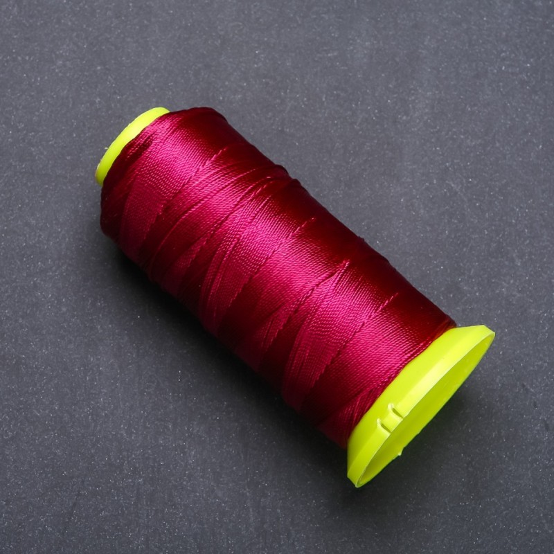 Nylon bobbin thread for crafts burgundy, diameter 0.6mm, length 500m bobbin