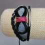 Kids' "Infinity" Bracelet, Gray, on Drawstring