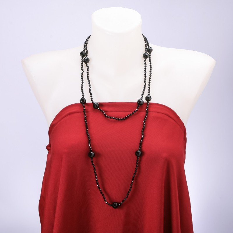 Long Agate Necklace, Length 140cm