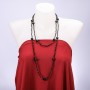 Long Agate Necklace, Length 140cm