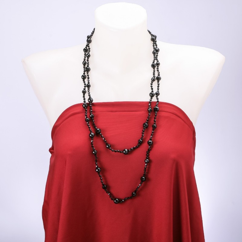 Long Agate Necklace, Length 150cm