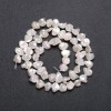 Natural Baroque Pearl Beads on a Thread with "Petrol" Sheen, Warm Tone, Diameter 8mm, Length 40cm (+/-)