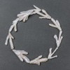 Natural Baroque Pearl Beads on a Strand with a Warm 'Gasoline' Sheen, Diameter 21x38mm, Length 38cm (+/-)