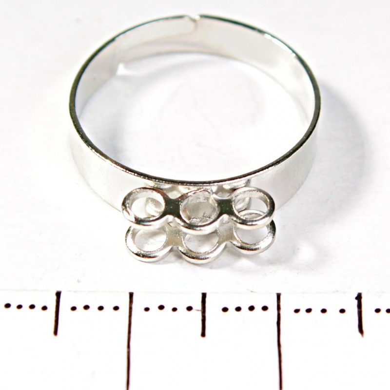 Price per Pack /10 pcs. 10mm Ring Base with 6 Loops