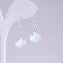 Moonstone Ball Earrings, Diameter 14mm