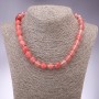 Chalcedony Necklace, Smooth Round Beads, 12mm Diameter, 45cm Length