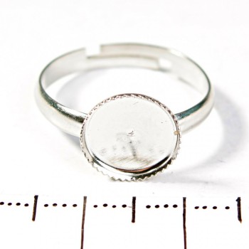 Price per pack/10pcs. 10mm Round Ring Base with Serrated Edge