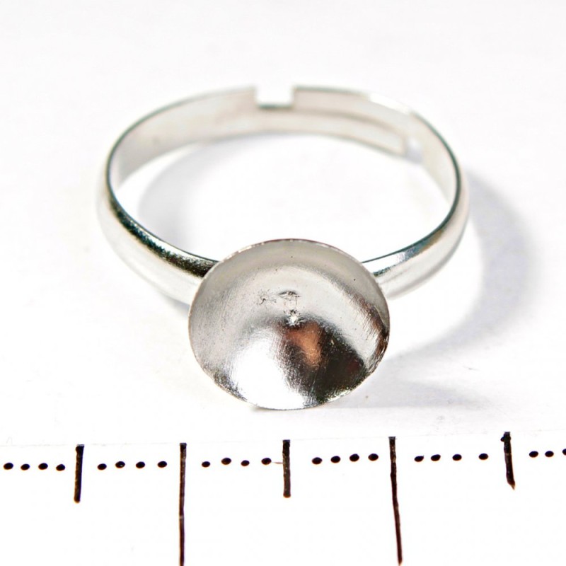 Price per pack/10pcs. 10mm Round Cup Ring Base