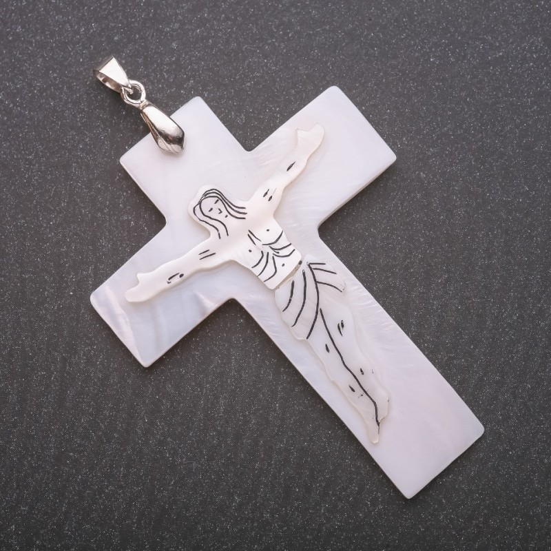 Pendant Mother-of-Pearl Cross 64x48x78mm