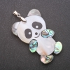 Pendant Mother-of-Pearl and Abalone Panda 34x52x62mm