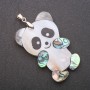 Pendant Mother-of-Pearl and Abalone Panda 34x52x62mm