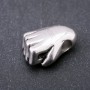 Finding Pandora-Style Bead Fist in Punk Style Stainless Steel 25x18mm