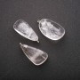 Pendant of Natural Rock Crystal 20x30x35mm