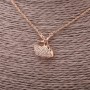 Xuping Chain with Dancer Pendant 13x18mm Anchor Link, Thickness 1.4mm, Length 44-48cm, Gold-Plated