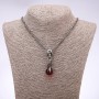 Punk Goth Style Pendant Ball in Claws 15x32mm on Chain, 65cm Length