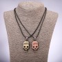 Matching Friendship Pendants Skulls, 42-48cm Length, 40x23mm Diameter